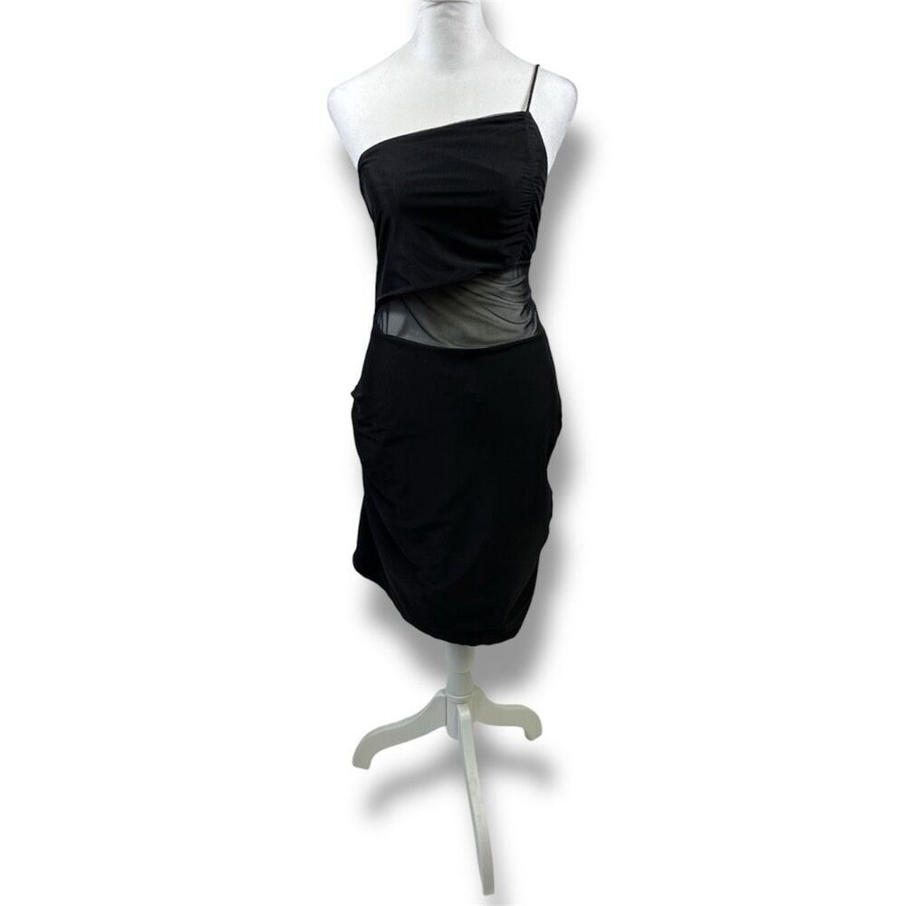Superdown Revolve Jerica Mesh Mini Dress in Black Size XL